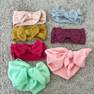 Bundle of 7 Toddler Baby Bows